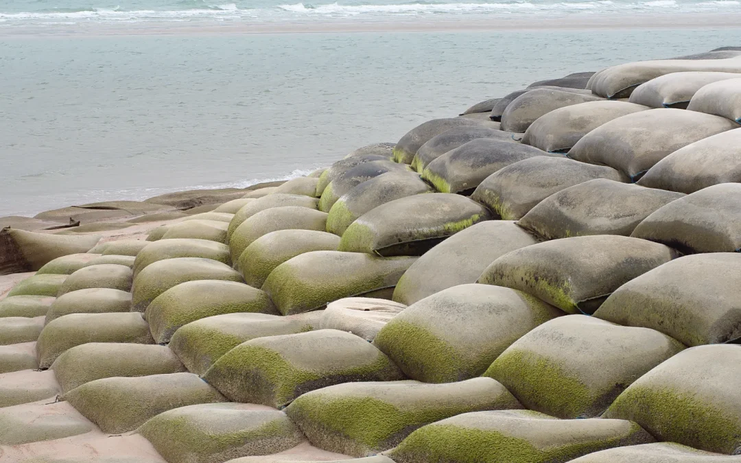 geobag pengaplikasian di pantai