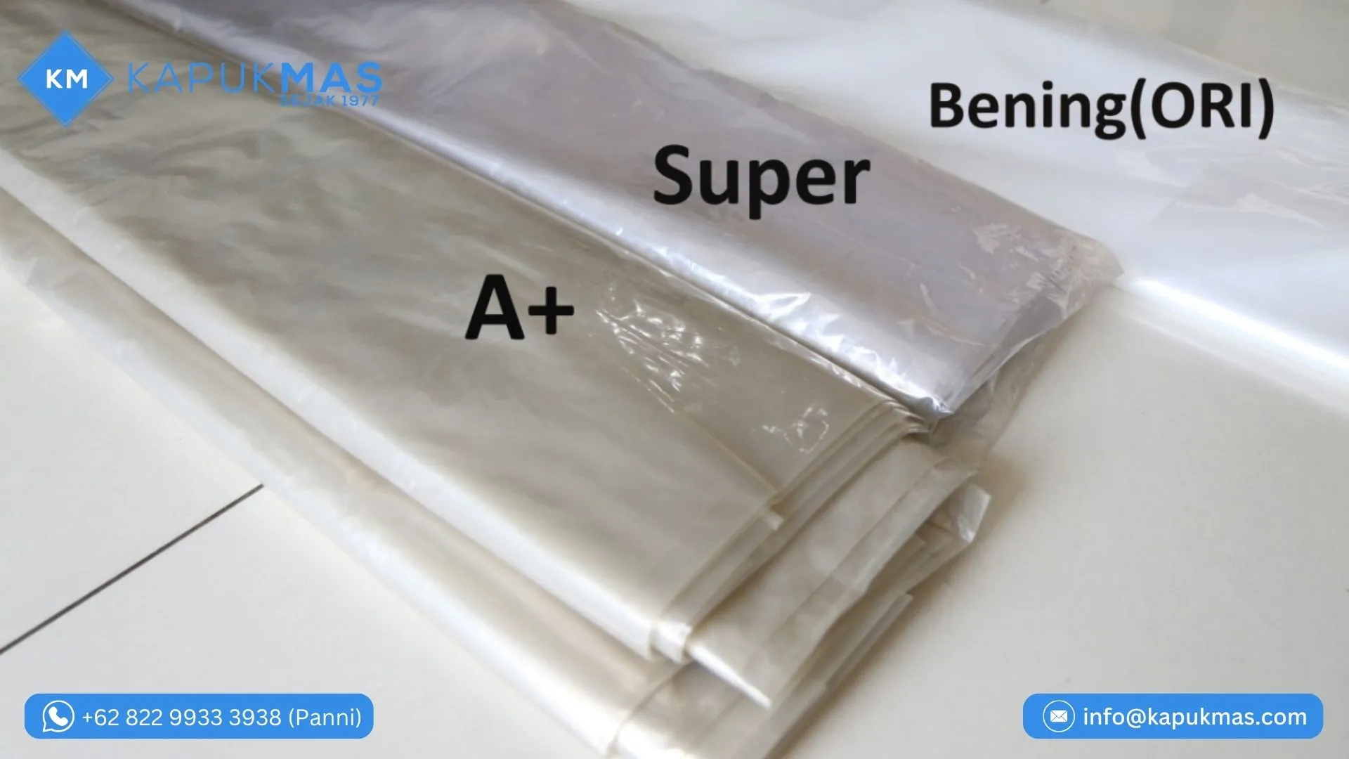 plastik cor jenis